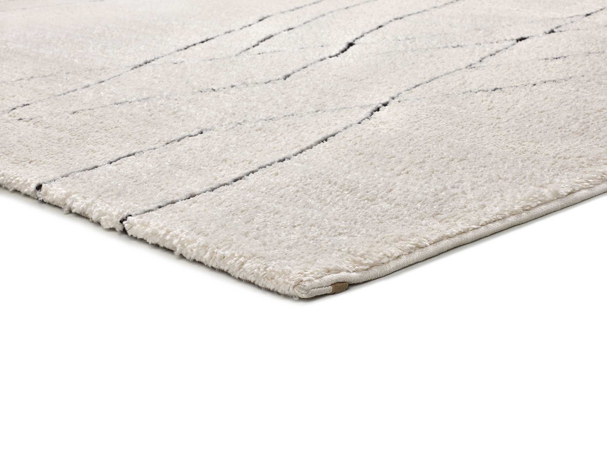 Alfombra interior blanco rectangular 120 x 170 cm TURIN bereber con relieve - ATTICGO - 3