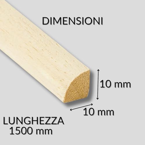 Listelli Legno Massello Abete 40x40 Mm - 4 Pezzi Da 3 Metri Piallati - Foto 13