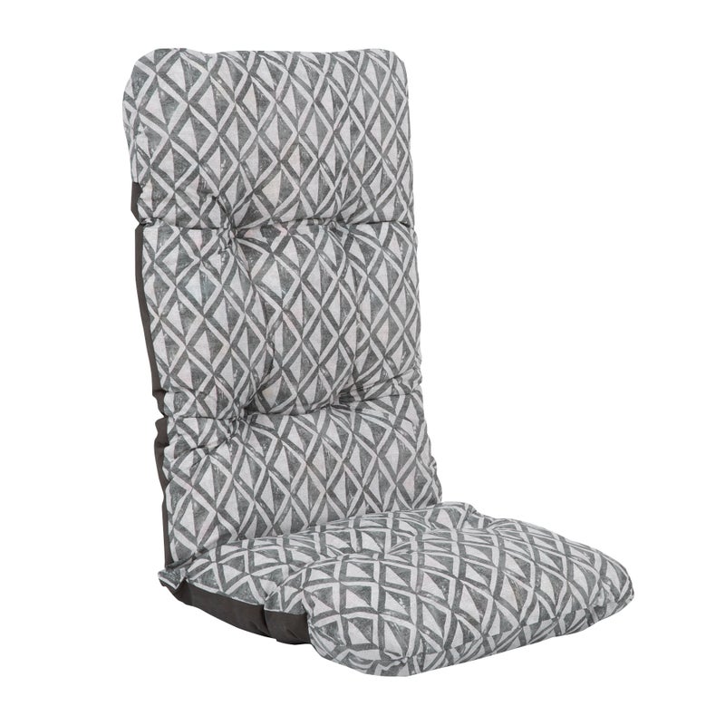 Poduszka na fotel ogrodowy 118 x 48 cm Malaga geometryczny jasnoszary PATIO