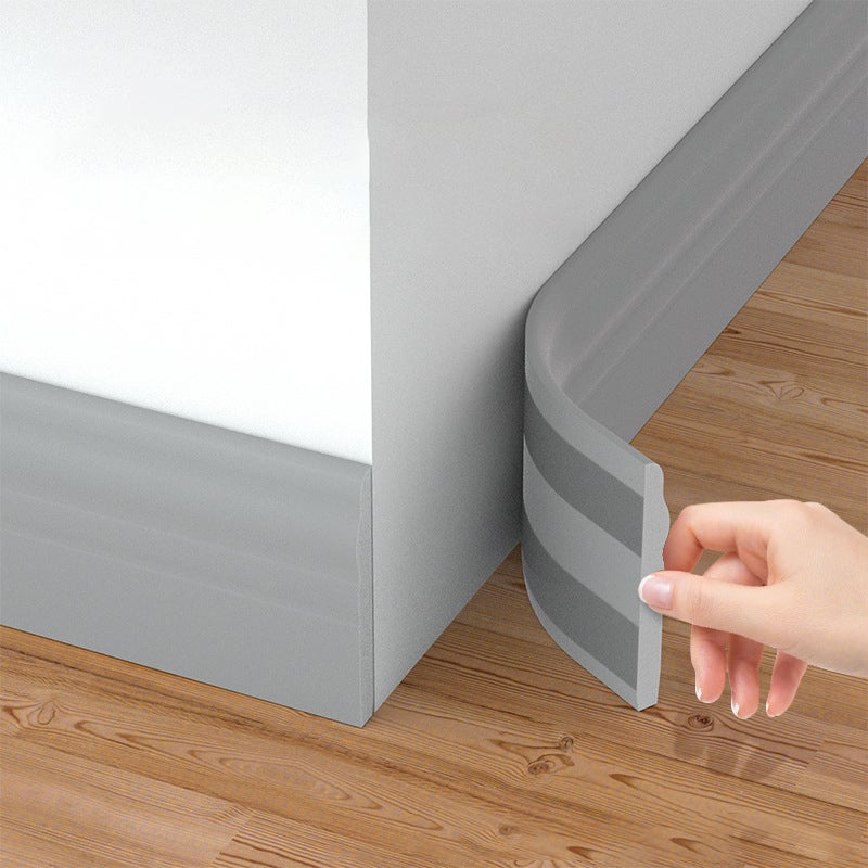 Samoprzylepna listwa przypodłogowa, taśma dekoracyjna do tła ściennego, wielokrotnego użytku, wodoodporna, docięta, nadaje się do łazienki, salonu, sz