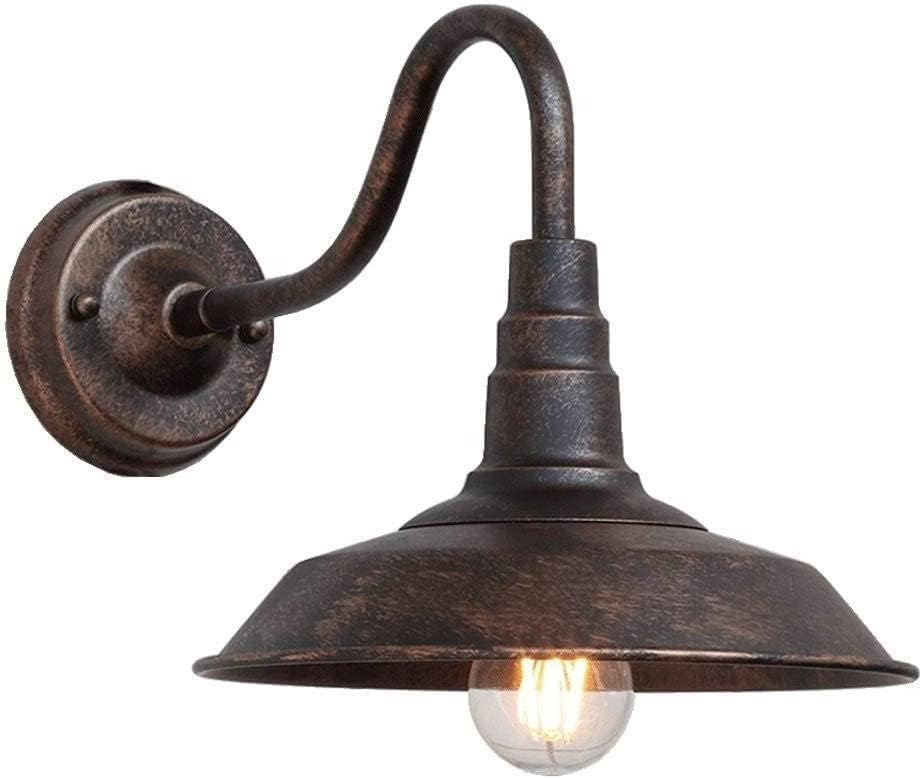 Wodoodporna lampa ścienna zewnętrzna w stylu retro IP54 w kolorze antycznego brązu, wiejska latarnia ścienna z kutego żelaza E27, oprawa oświetl