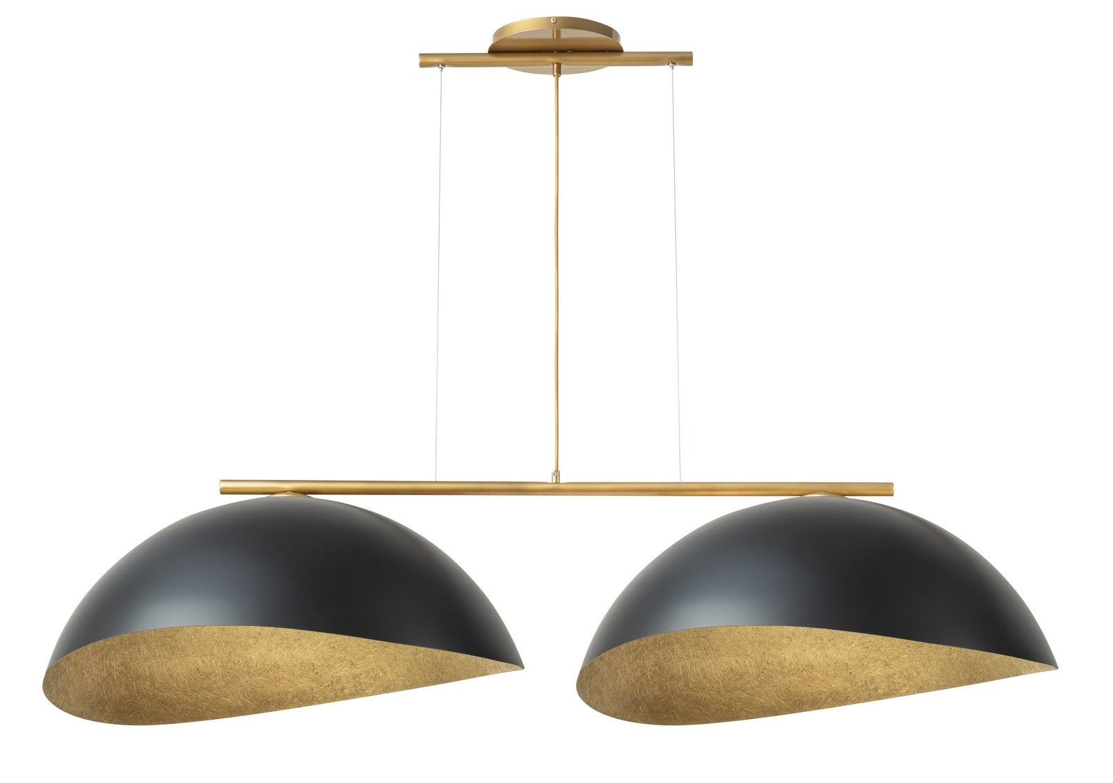 Lampa wisząca Solar złoto-czarna 2xE27x15W dekoracyjna wym: 95 x 141 x 68 cm metal SIGMA