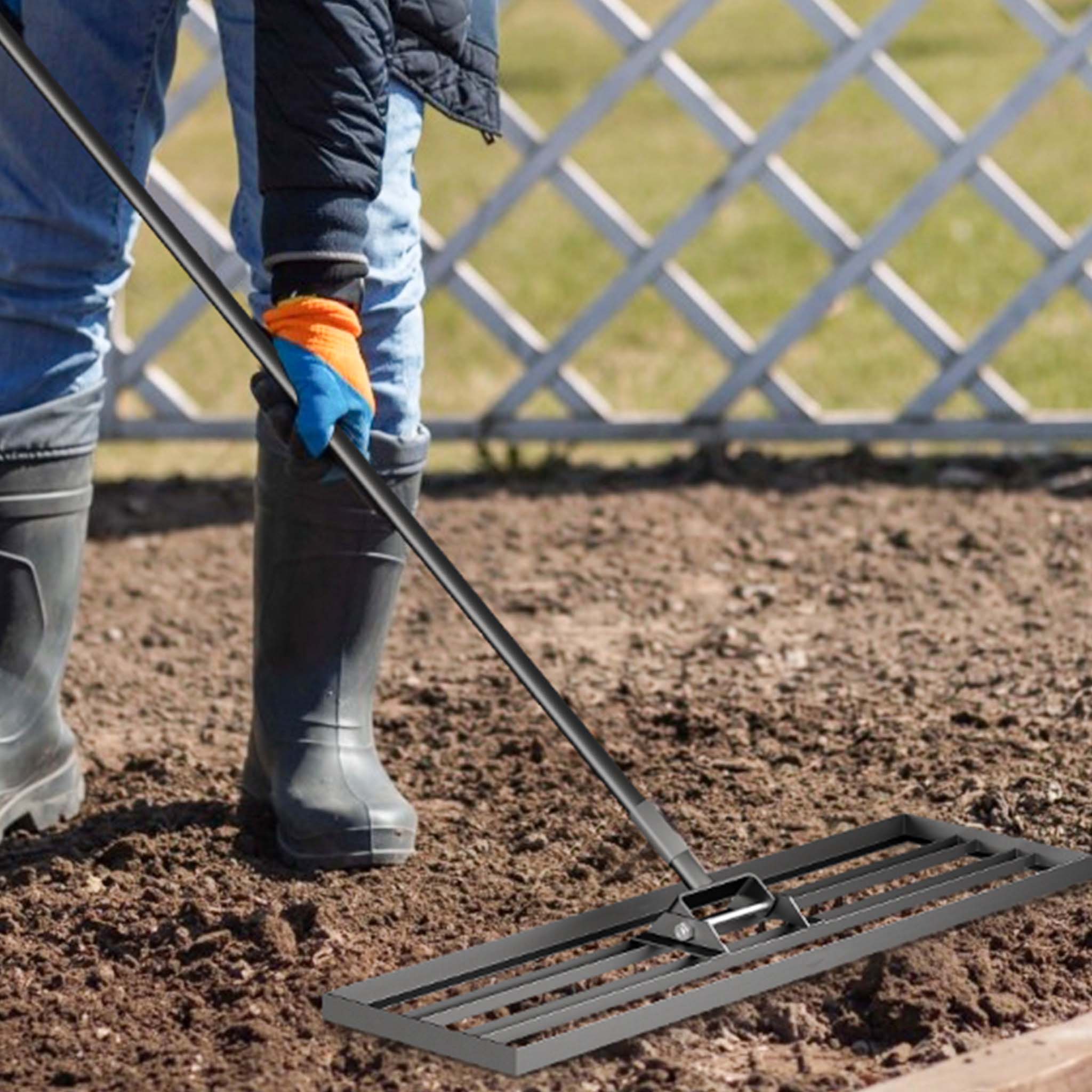 Sistema Multi-Star Rastrello Modulare Wolf-Garten 4 In 1 - , 3 Larghezze (18/48/76 Cm) Rastrello Giardino Professionale