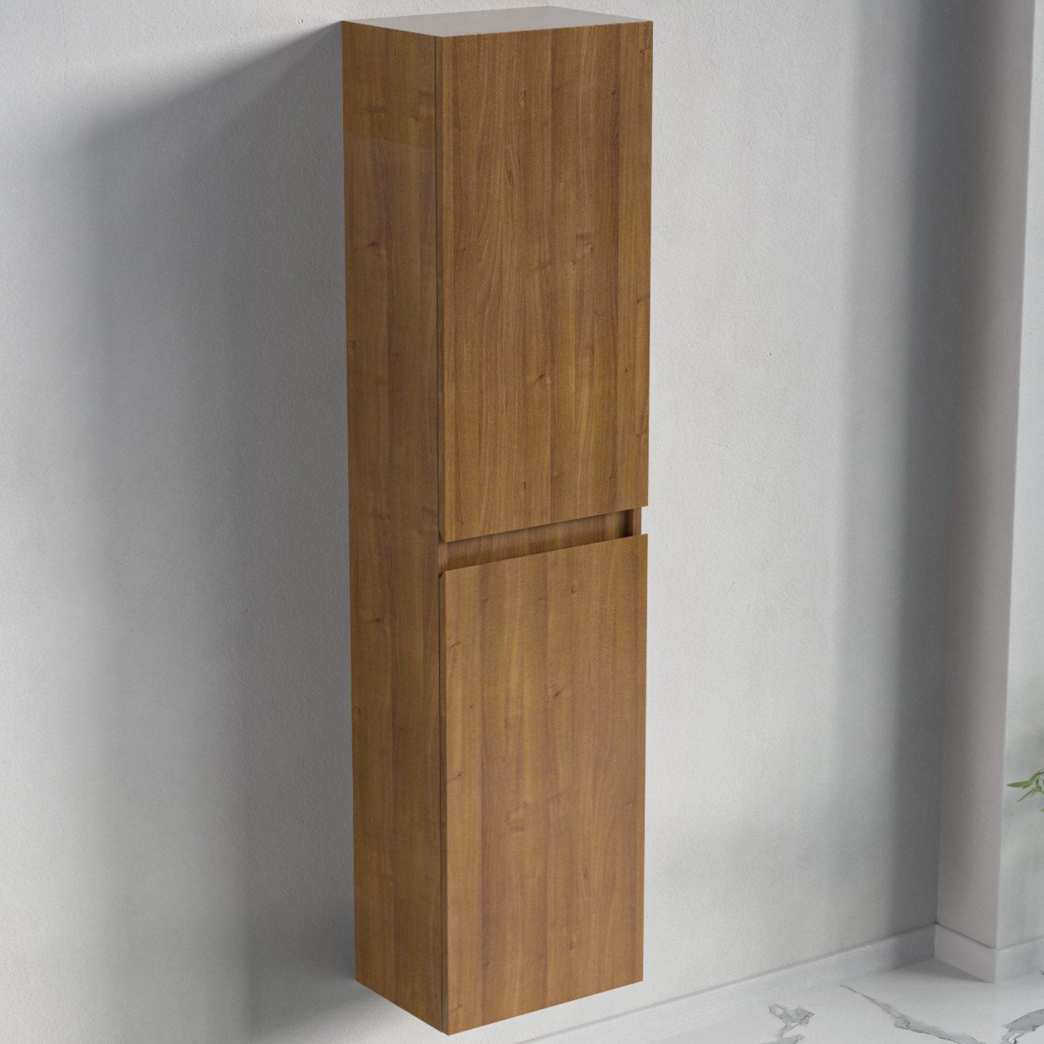 Mobili da bagno sospeso con lavabo 100 cm con colonna rovere dorato - LOMAZOO Avalon - 5