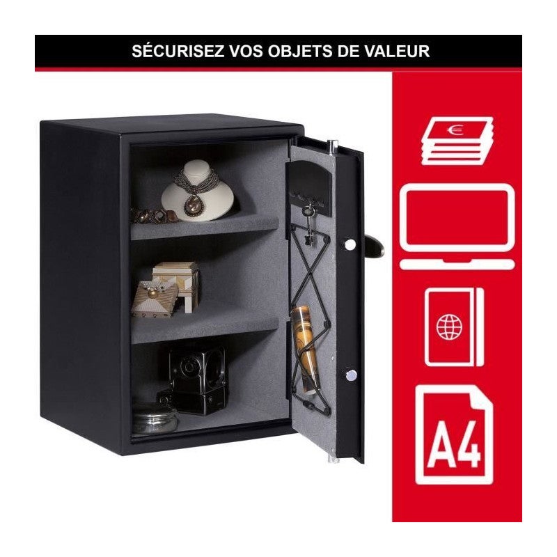 Coffre-Fort Haute Sécurité - MASTER LOCK - T6-331ML - Combinaison Électronique - Large 61,7 Litres - 3