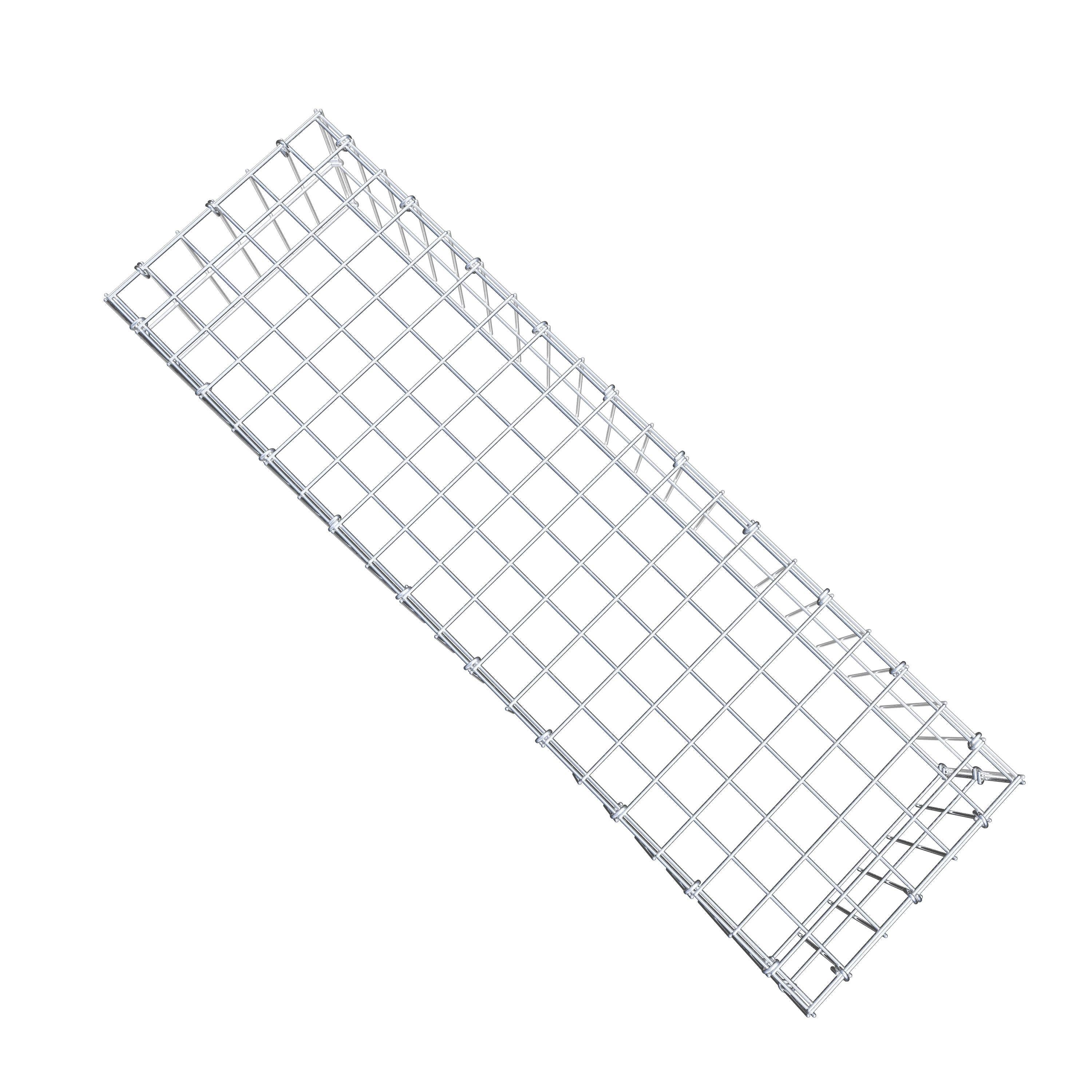 Gavión para apilar en acero galvanizado 100x20x30cm (LxAxP), malla 5 x 10cm, Anillo en C, sin rejilla inferior - 8