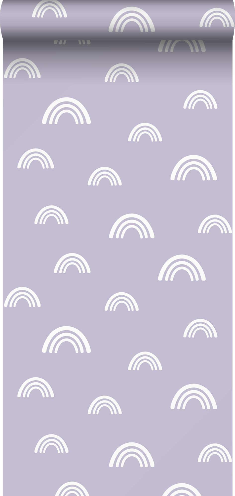 Papel pintado arcoiris morado lila - 50 x 900 cm - estahome