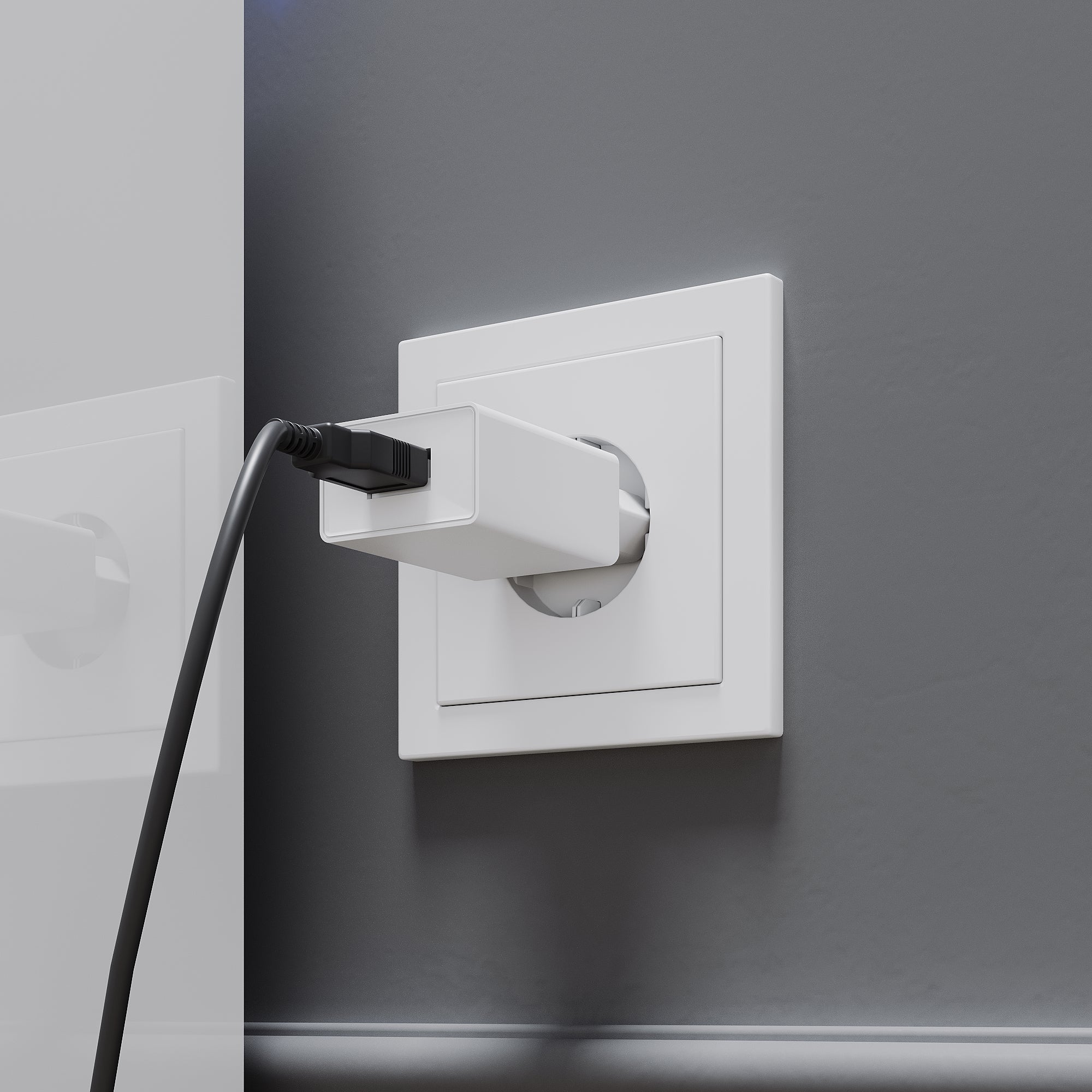 SIRHONA Meuble TV LED Moderne Demi-ouvert Placer Space + Verre Stratifiée + Blanc + 160cm - 7