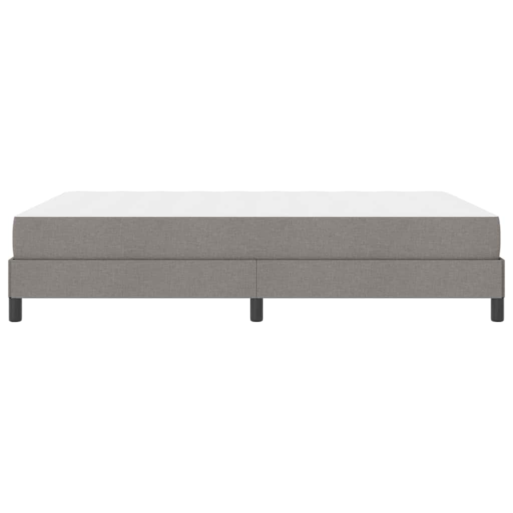 Cadre de lit avec matelas Taupe 160 x 200 cm tissu - 7