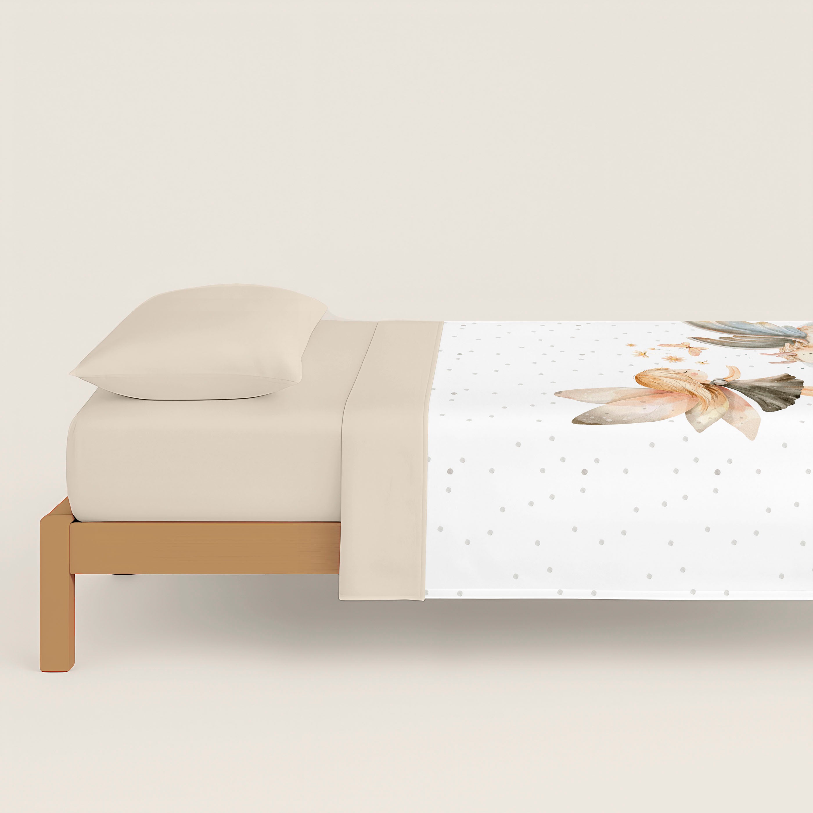 NATURALS - Capa de Edredão Estampada Cama 105 - Infantil - Algodão Extra Macio - Inclui 1 ou 2 Fronhas - Fabricado em Espanha - ELIA - 2
