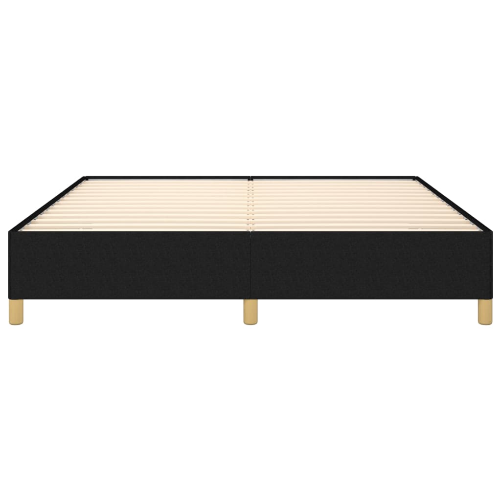 Cadre de lit sans matelas noir 180 x 200 cm tissu - 5