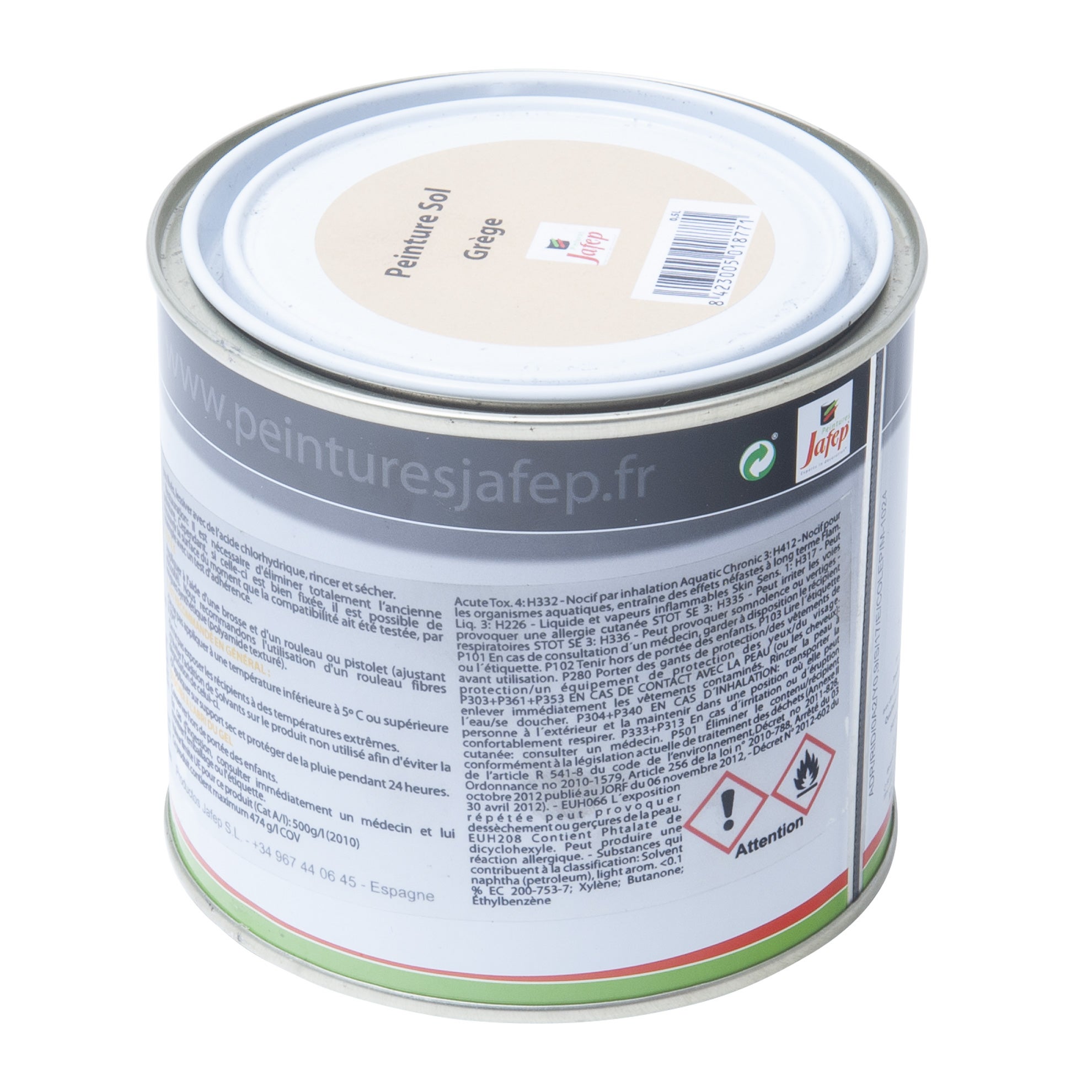 Peinture sol grège Jafep 0,5 L - 3