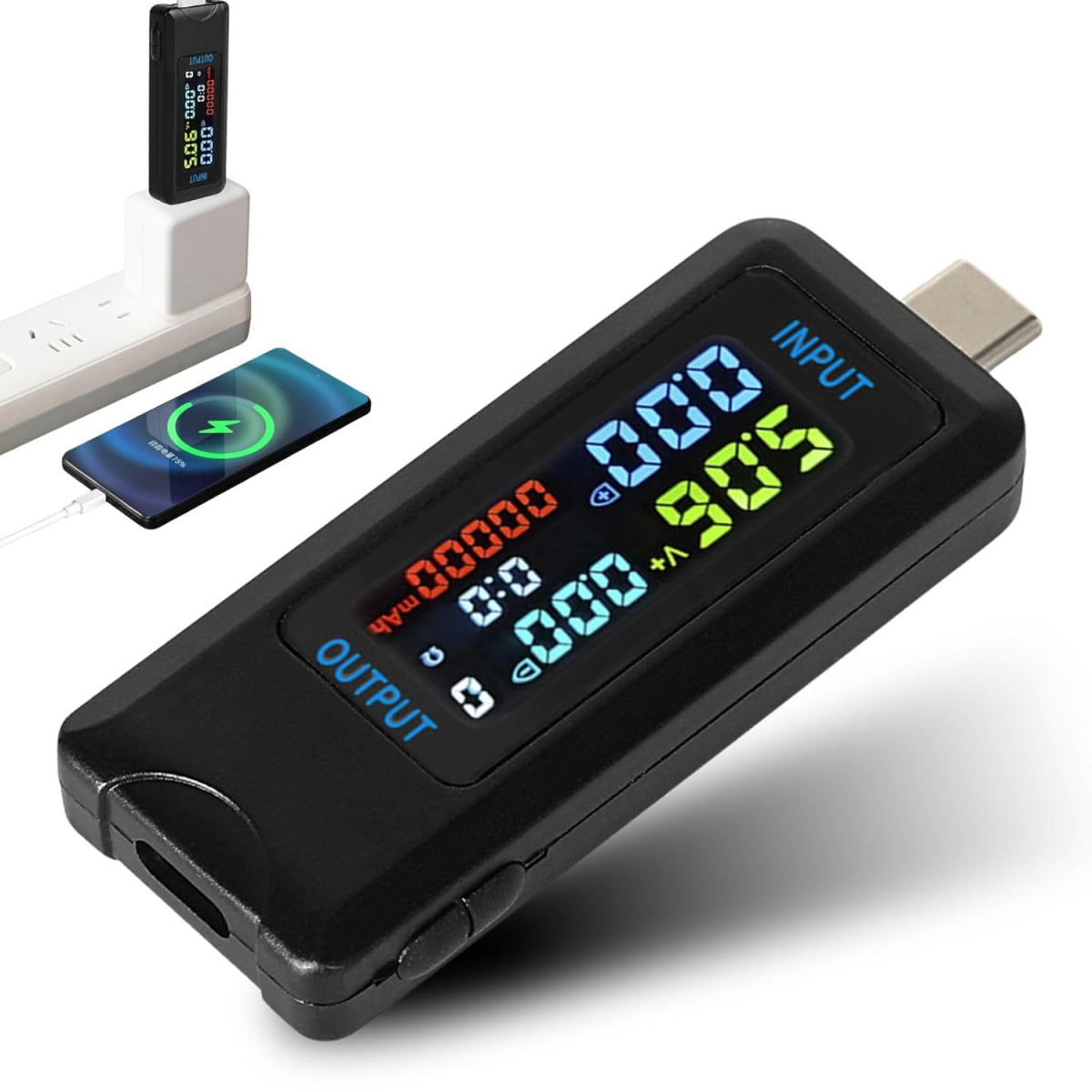 Testeur USB Type-C 4.5-36V 0-5A – Voltmètre Ampèremètre Multimètre ...