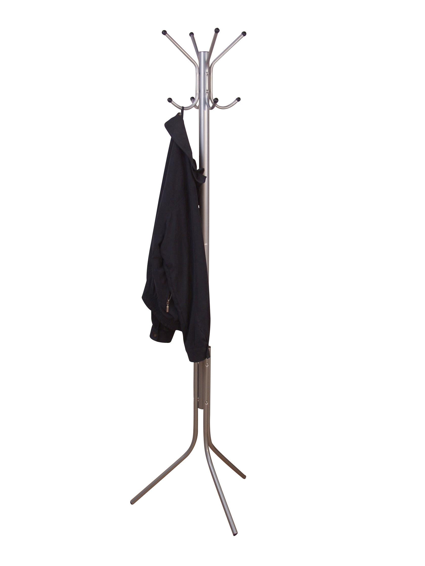 Appendiabiti Da Terra A 4 Livelli, Nero, Base In Marmo, 16 Ganci, 170 Cm, Porta Abiti, Cappotti, Borse, Sciarpe, Per Corridoio E Ingresso - 2