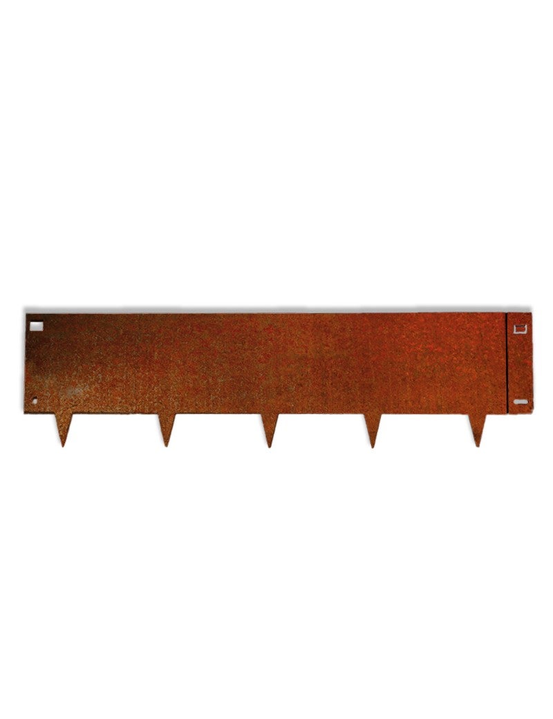 Bordure de Jardin Métal Acier Corten Brut 100x20cm épaisseur 1,5mm - madecoupesurmesure - 2