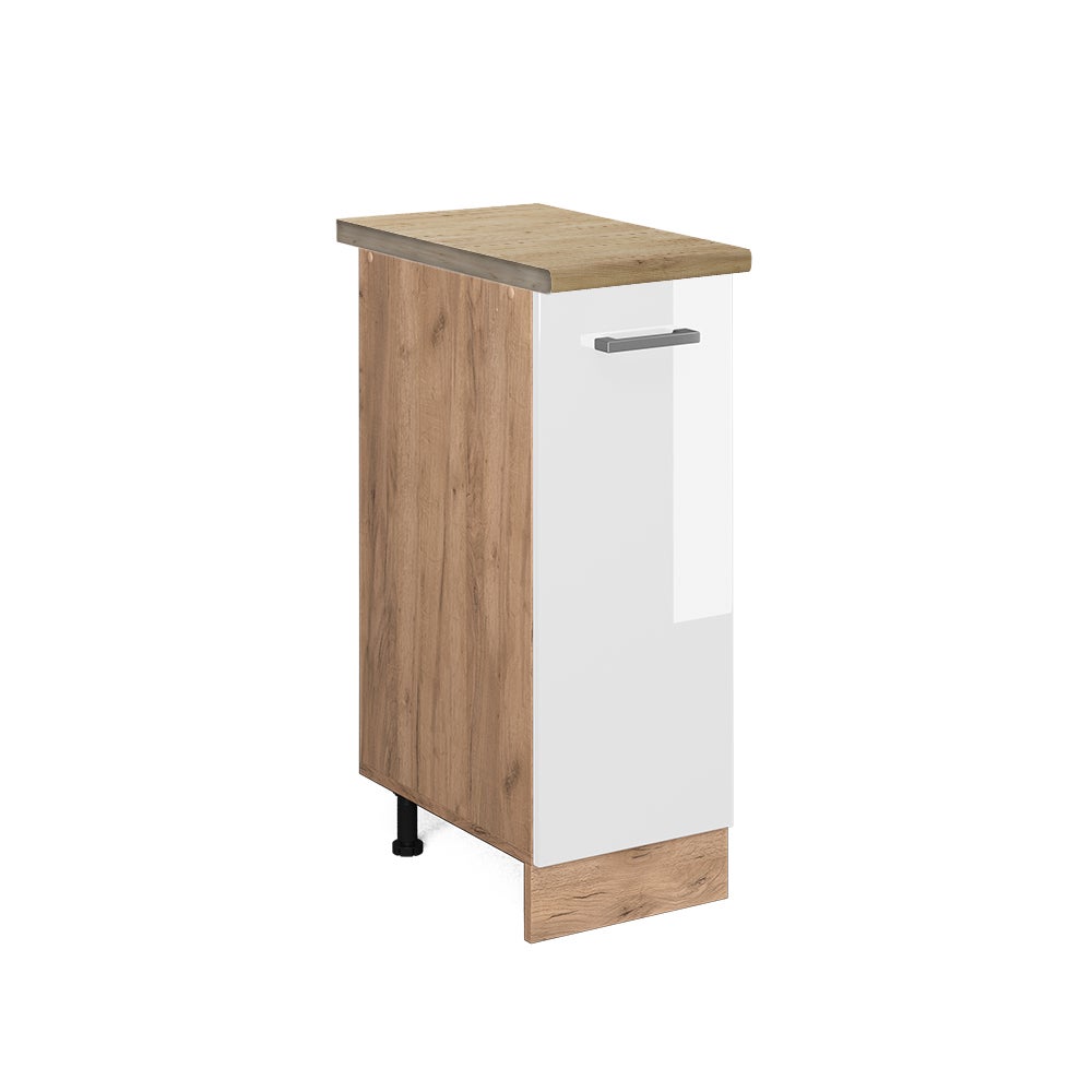 Vicco Szafka apteczna R-Line, Biały wysoki połysk, 30 cm , BP Dąb