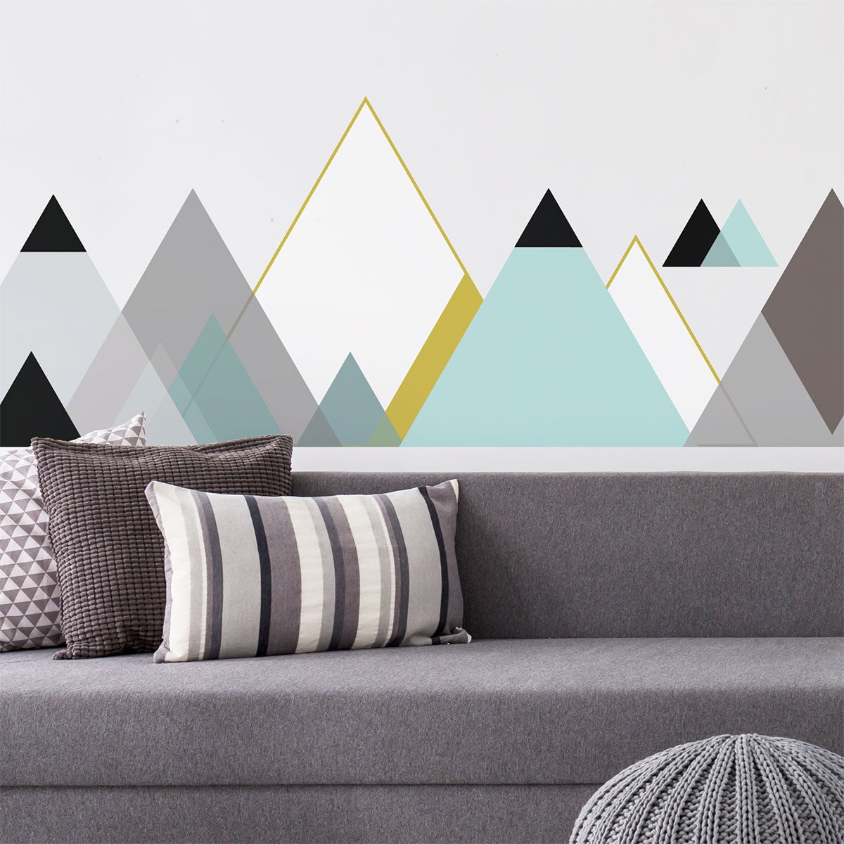 Adesivo montagna scandinavo matra - Sticker adesivo - adesivi murali - 50x75cm - 3