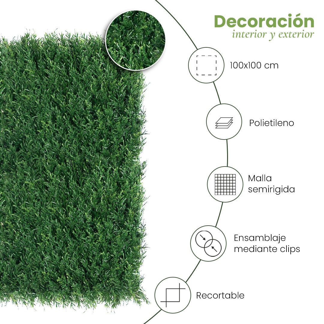 ROLO DE JARDIM VERTICAL DENSO 100 X 100 CM - 4