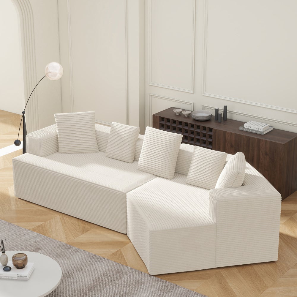 Sofa Cloud, modułowa, 312 cm, opakowanie kompresyjne, nie wymaga montażu