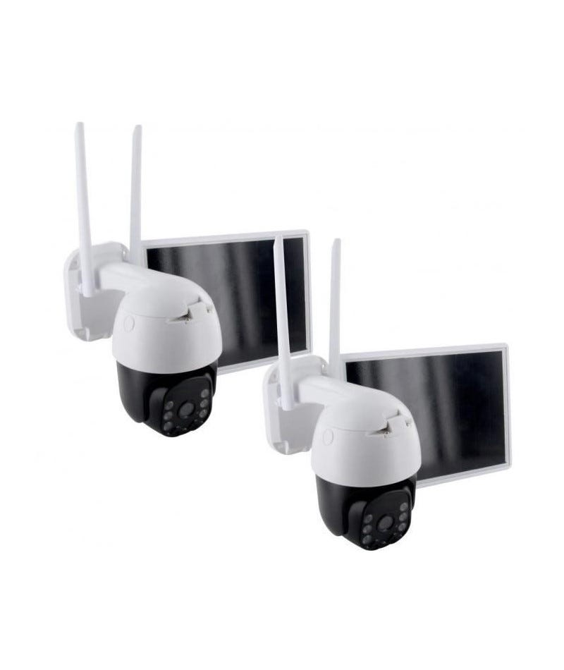 Hiseeu 2 Pièces Caméra Surveillance Wifi Exterieure Sans Fil Solaire, 2,4G Wifi 2K Ptz Camera Ip Hiseeu 2 Pièces Caméra Surveillance Wifi Exterieure Sans Fil Solaire, 2,4G Wifi 2K Ptz Camera Ip