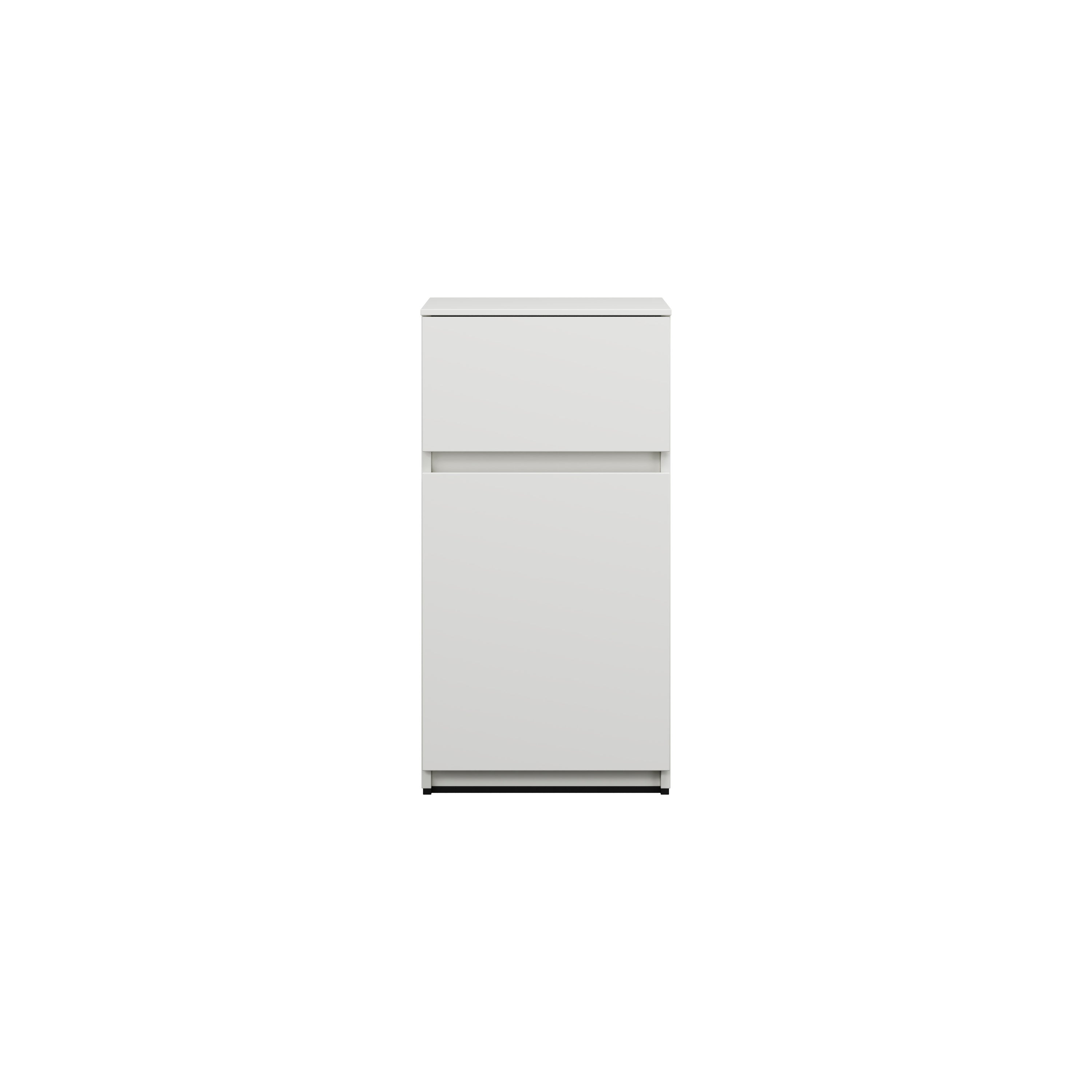 Burgbad lin20 mueble bajo lavabo, 2 extraíbles, 400x357x780mm, usjg040f5375, color: branco mate
