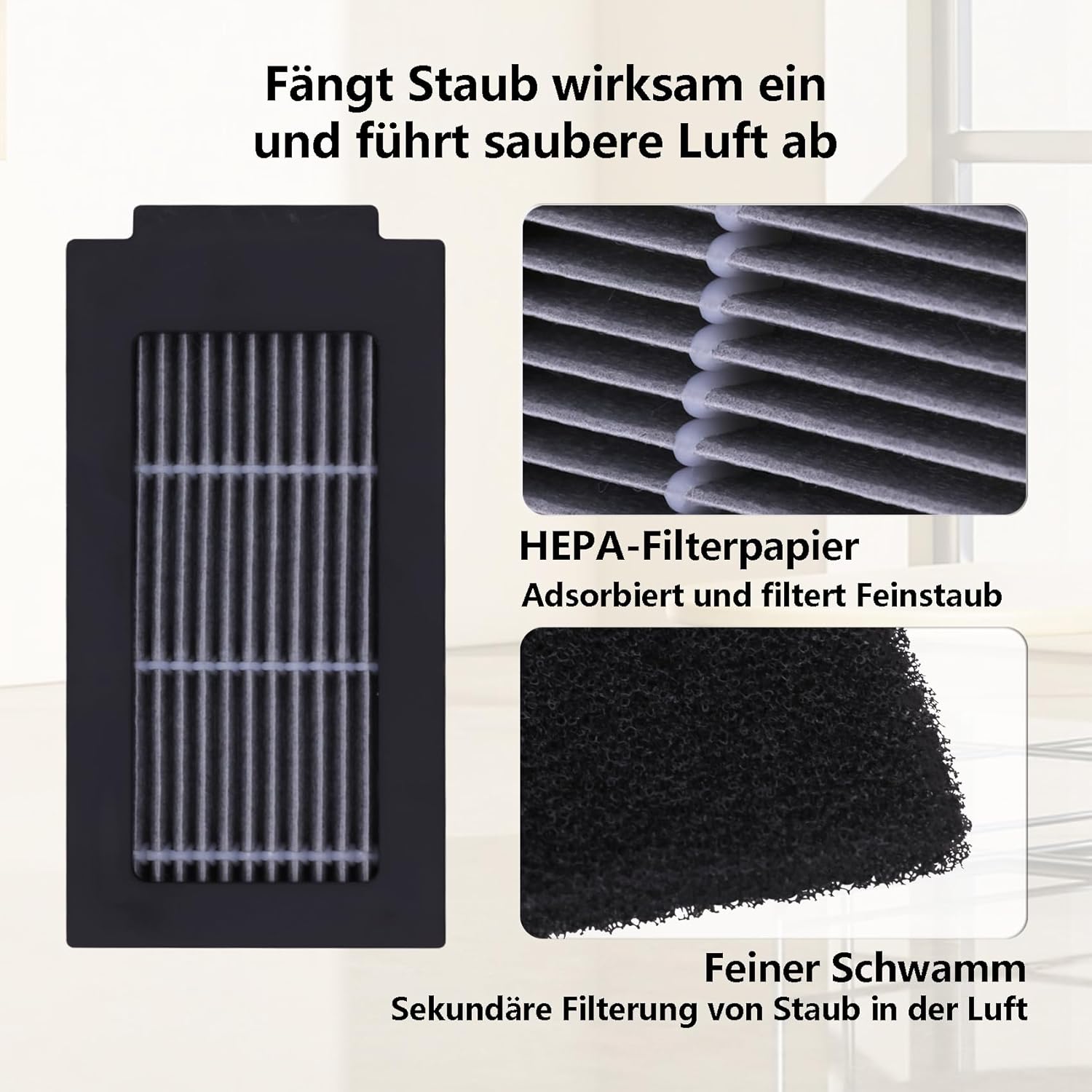 Kit d'accessoires de remplacement pour Ecovacs T50 Pro Omni - 4