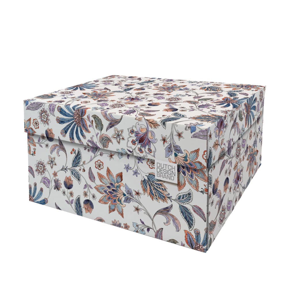 Caja de almacenaje Flower Aquarel 39.5x32x21cm DUTCH DESIGN BRAND DUTCH DESIGN BRAND Leroy Merlin