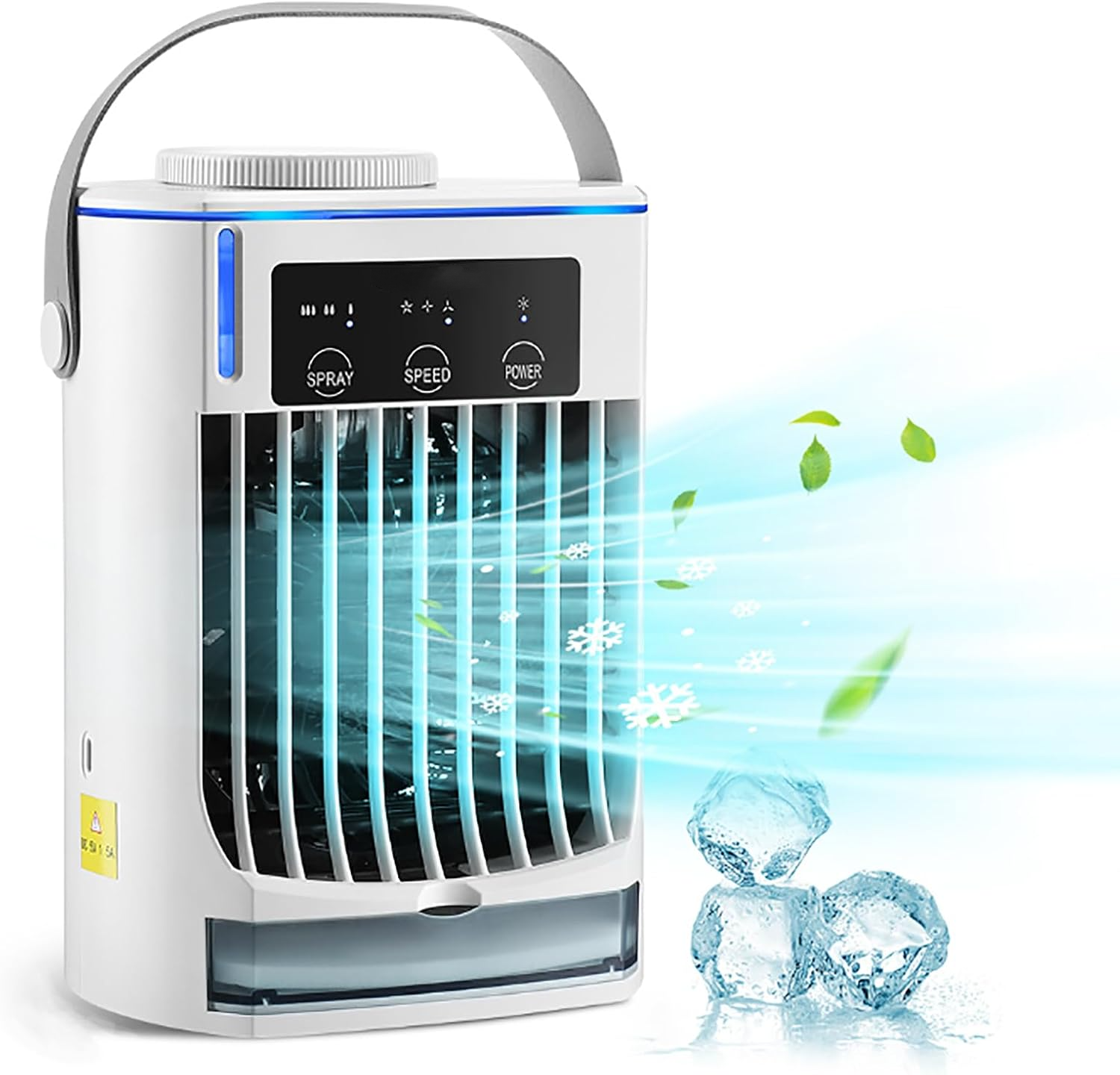 Przenośny klimatyzator, chłodnica powietrza, mały nawilżacz powietrza do sypialni, kampera, biura