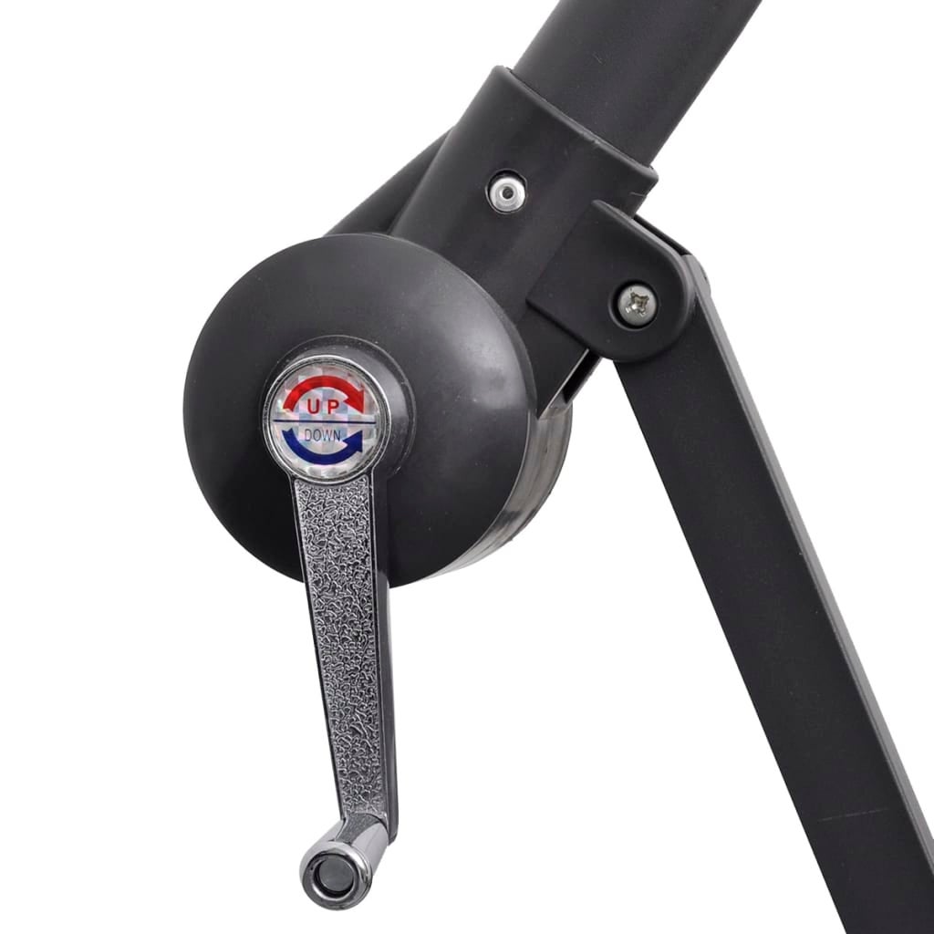 Parasol en porte-à-faux 3 m Bleu - 5