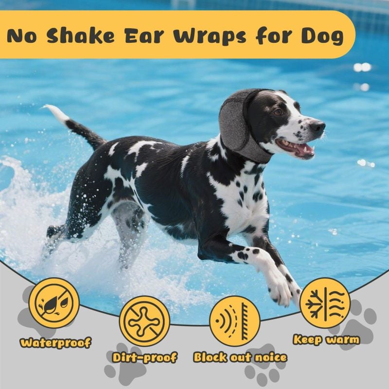 Orejeras para perros, protección contra el ruido, impermeables, ajustables, alivian la ansiedad (tamaño pequeño) - 3