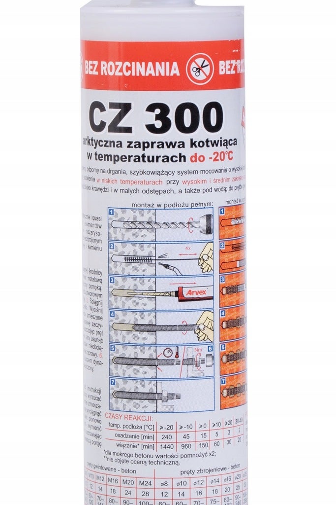 ARVEX KOTWA CHEMICZNA ZIMOWA CZ 300 BEZ STYRENU 300ML ARCTIC CPS DO -20° C - 5