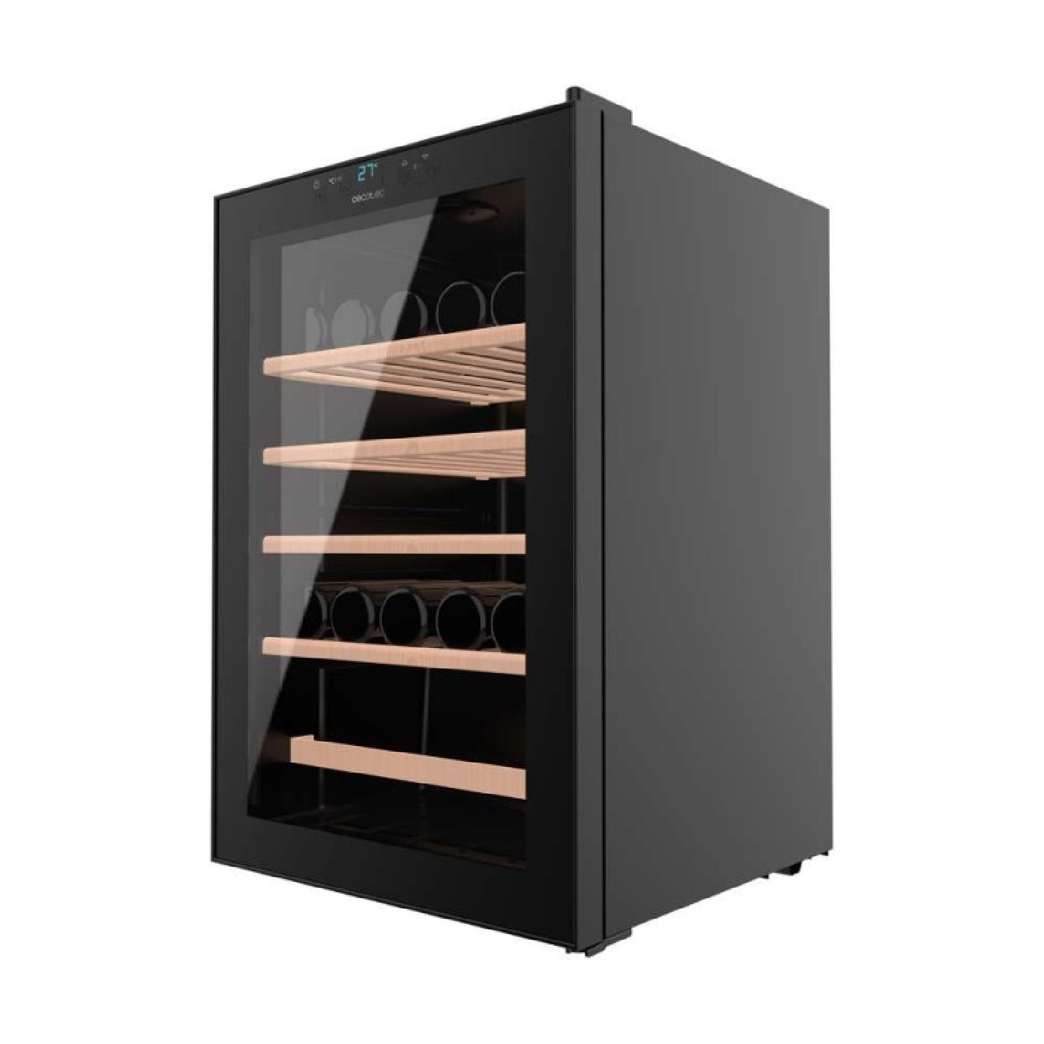 Beer Cave Compressor Cecotec Cave à Vin 48 Bouteilles Bolero GrandSommelier 4850 Black ...