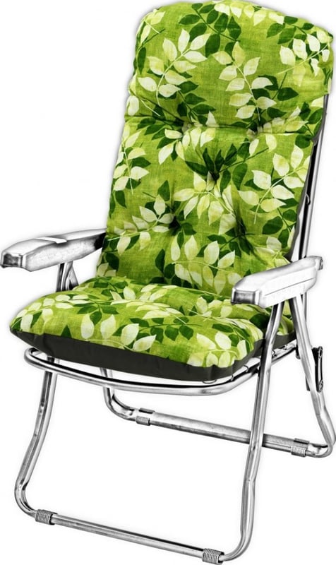 Poduszka na leżak bez podnóżka AMPO gruba zielony beżowy 1 szt.