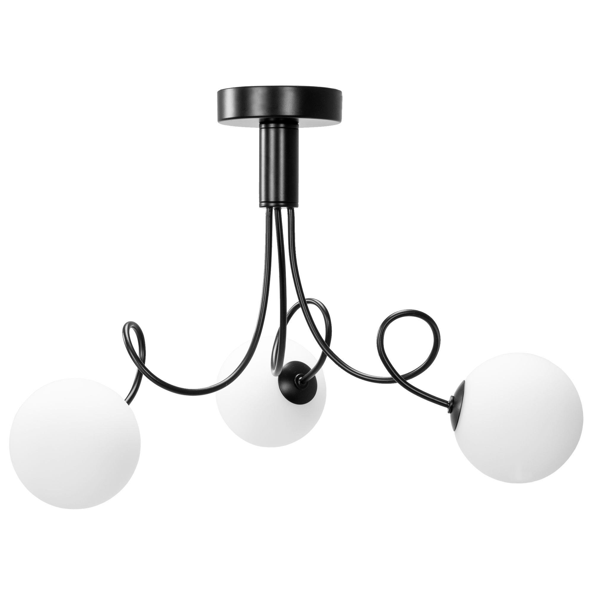 Lampa Sufitowa Toolight App1154-3Cp Czarny Biały