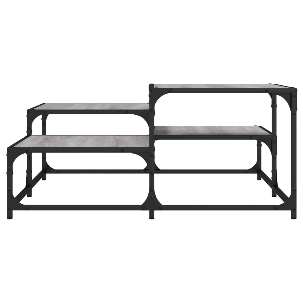 Table basse sonoma gris 87,5x87,5x40 bois d'ingénierie - 4