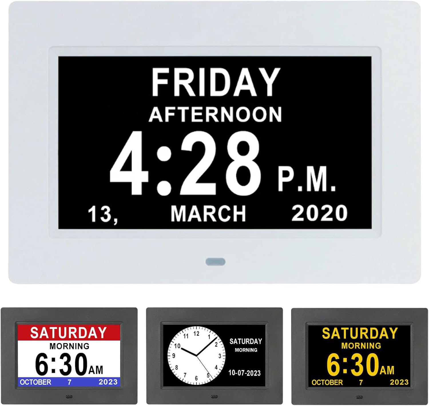 Reloj digital LCD de pulgadas Calendario, fecha, hora, función