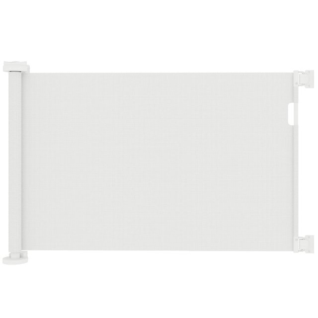 Barreira de Segurança para Animais PawHut Plástico e Alumínio Branco 142x10x87 cm D06-264V00WT