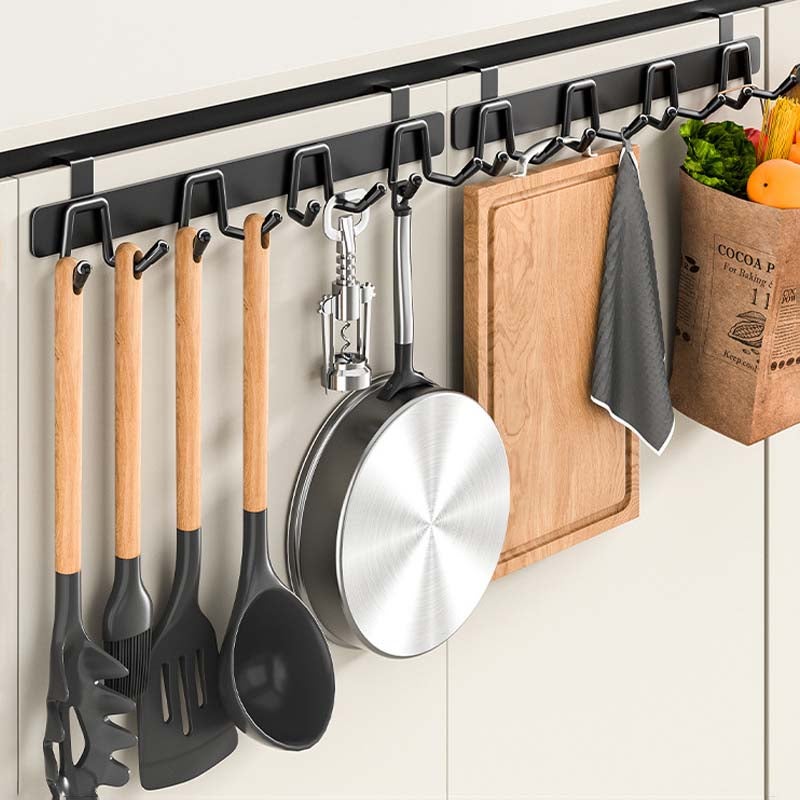 Juego de ganchos de cocina de acero inoxidable, sin perforar