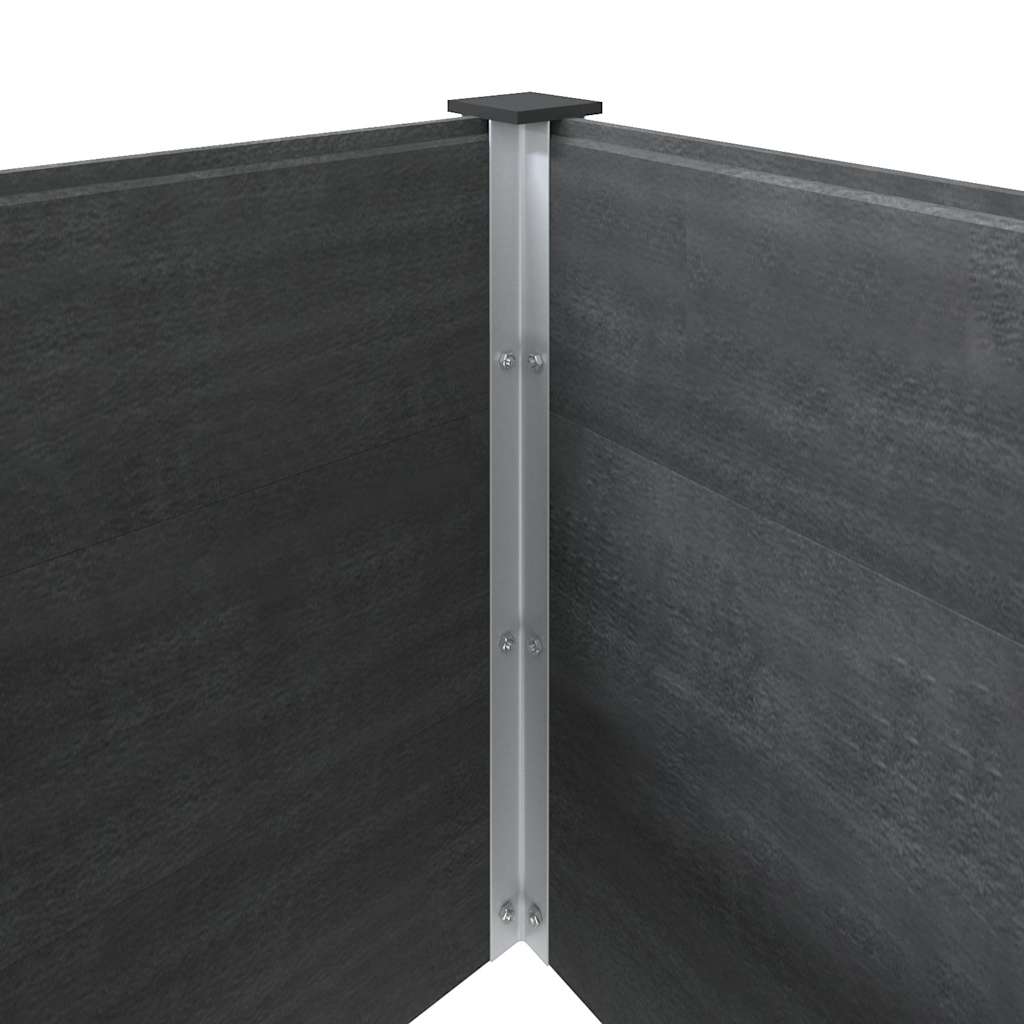 vidaXL Lit surélevé de jardin 200x100x91 cm WPC Gris - 6