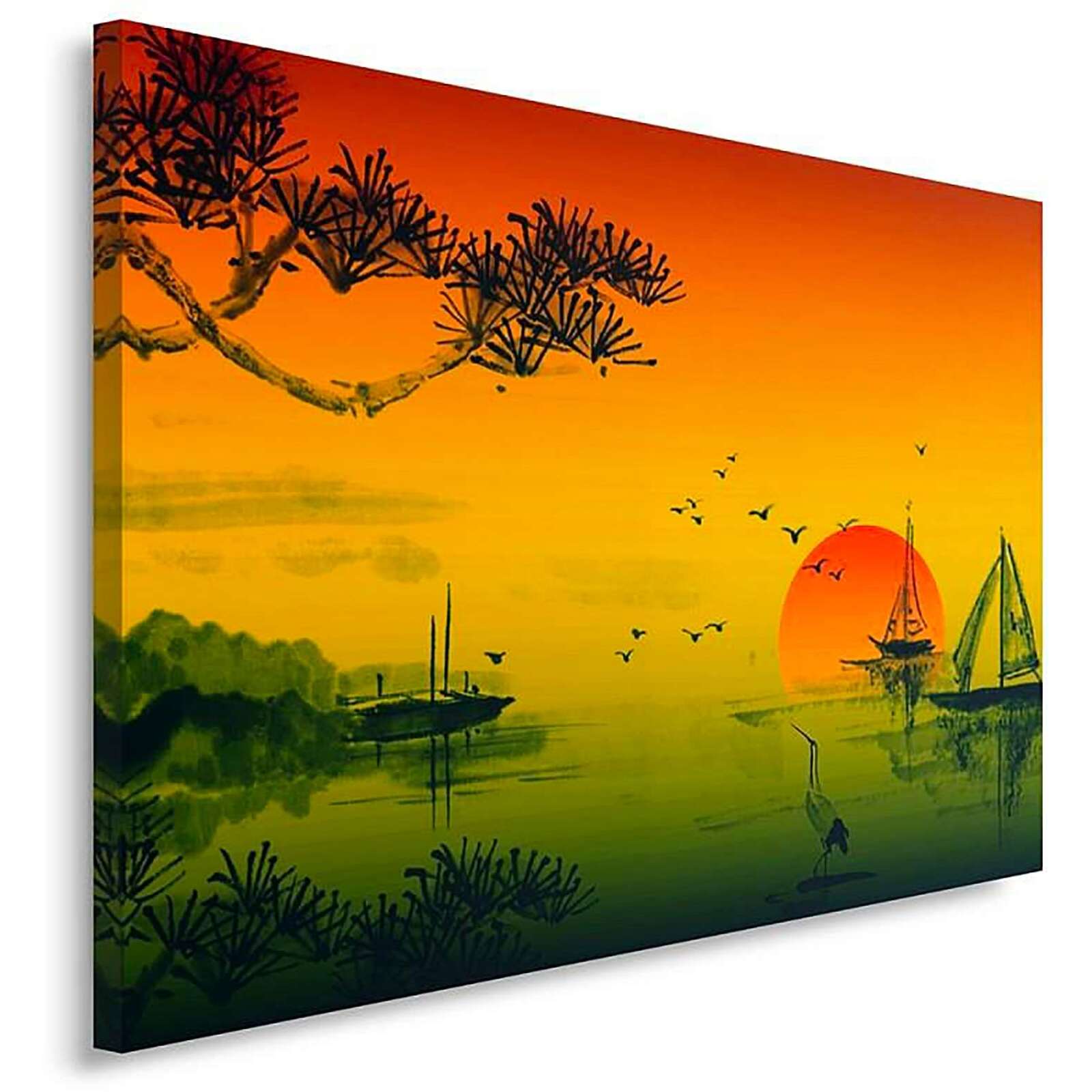 Tableau le paysage du japon 2 - 120 x 80 cm - 2