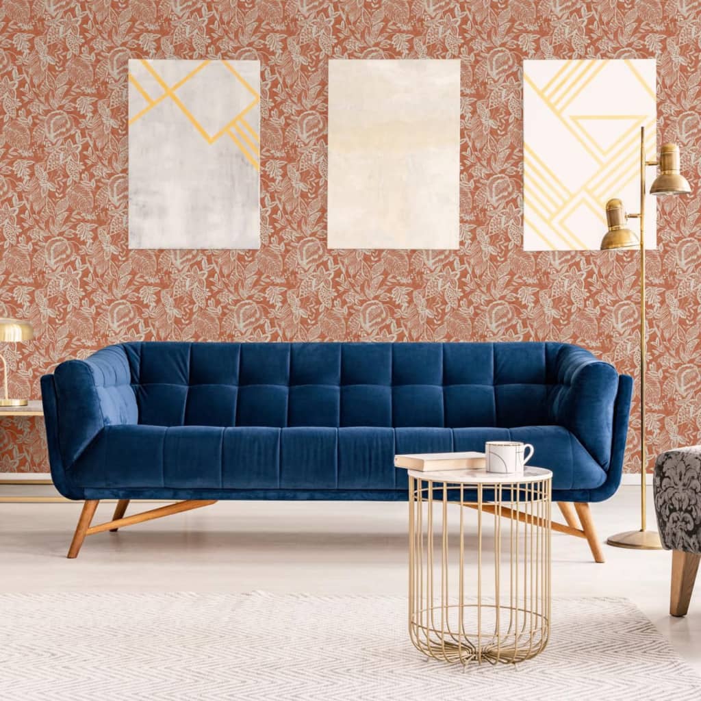 Tapeta Mae, pomarańczowo-beżowa DUTCH WALLCOVERINGS - 7