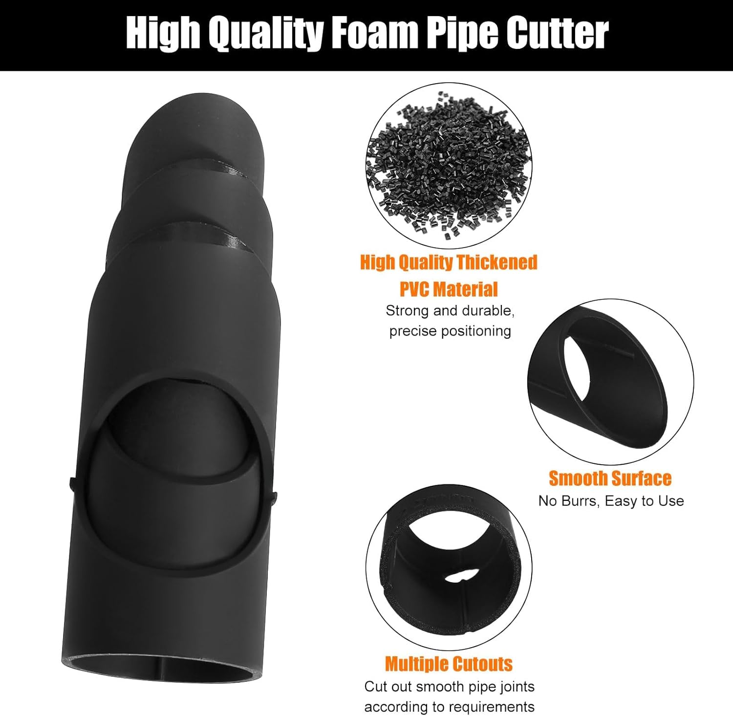 Lot 6 Outils De Coupe Pour Tuyaux En Mousse – Ciseaux De Précision Pour Isolation De Tuyaux, Léger Et Pratique – Vert Et Jaune
