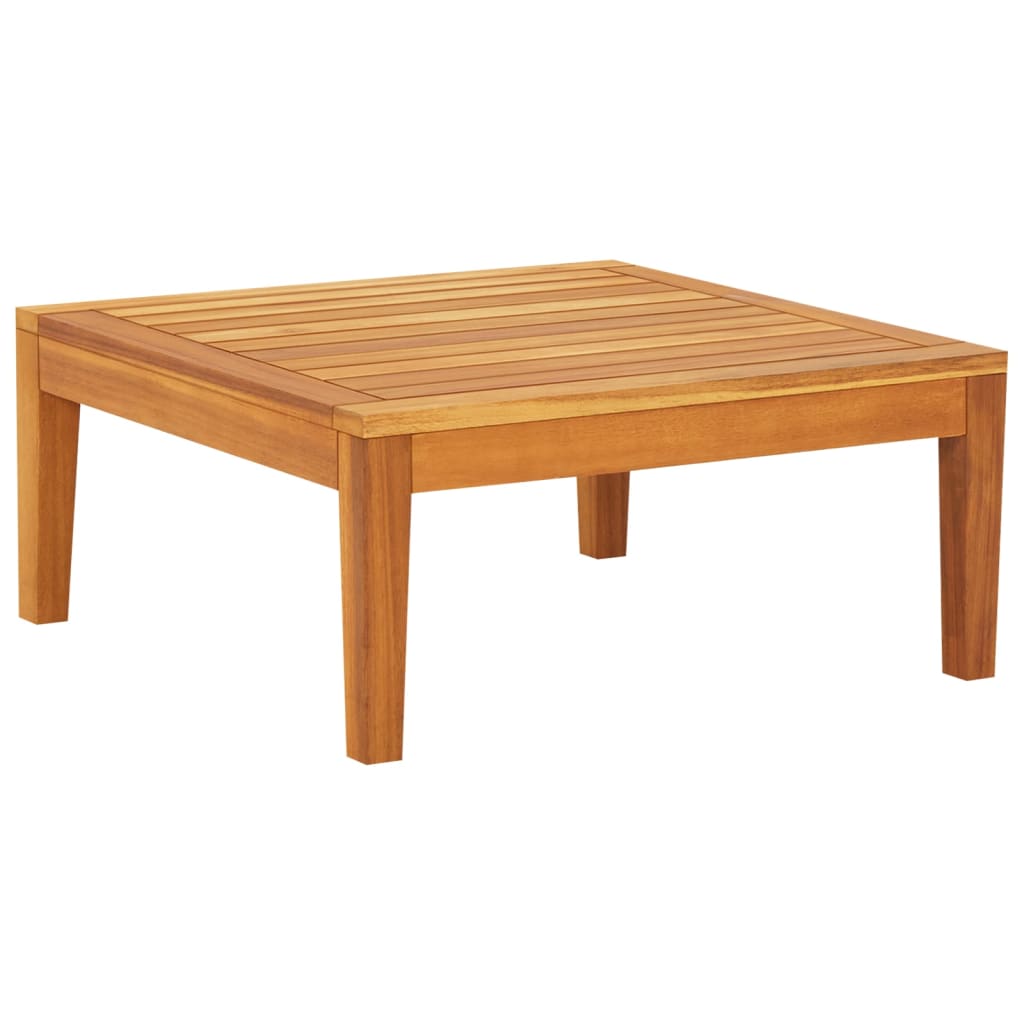 Maison Exclusive - Salon de jardin 3 pcs avec coussins blanc crème Bois d'acacia - 5