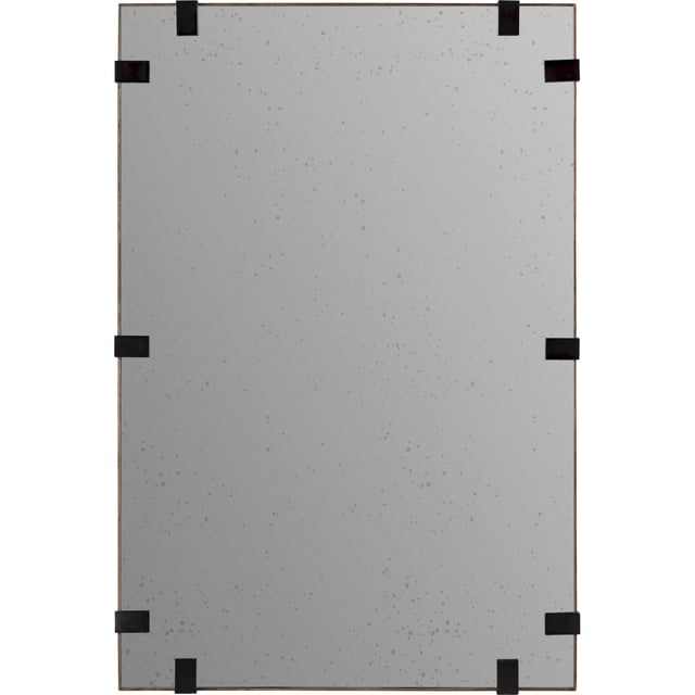 Miroir élégant effet vieilli design naturel 80 x 4 x 120 cm Gris nuancé effet vieilli élégant