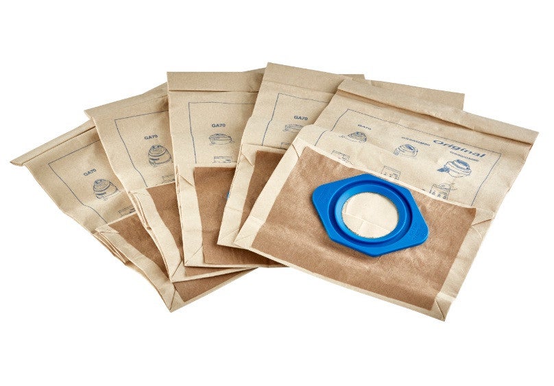 MisterVac 10 Sacchetti Per Aspirapolvere: Ricambio Compatibile Con Nilfisk GD 80, GM80, Tessuto Non Tessuto 5 Strati, Senza Plastica Per Rispettare L'Ambiente