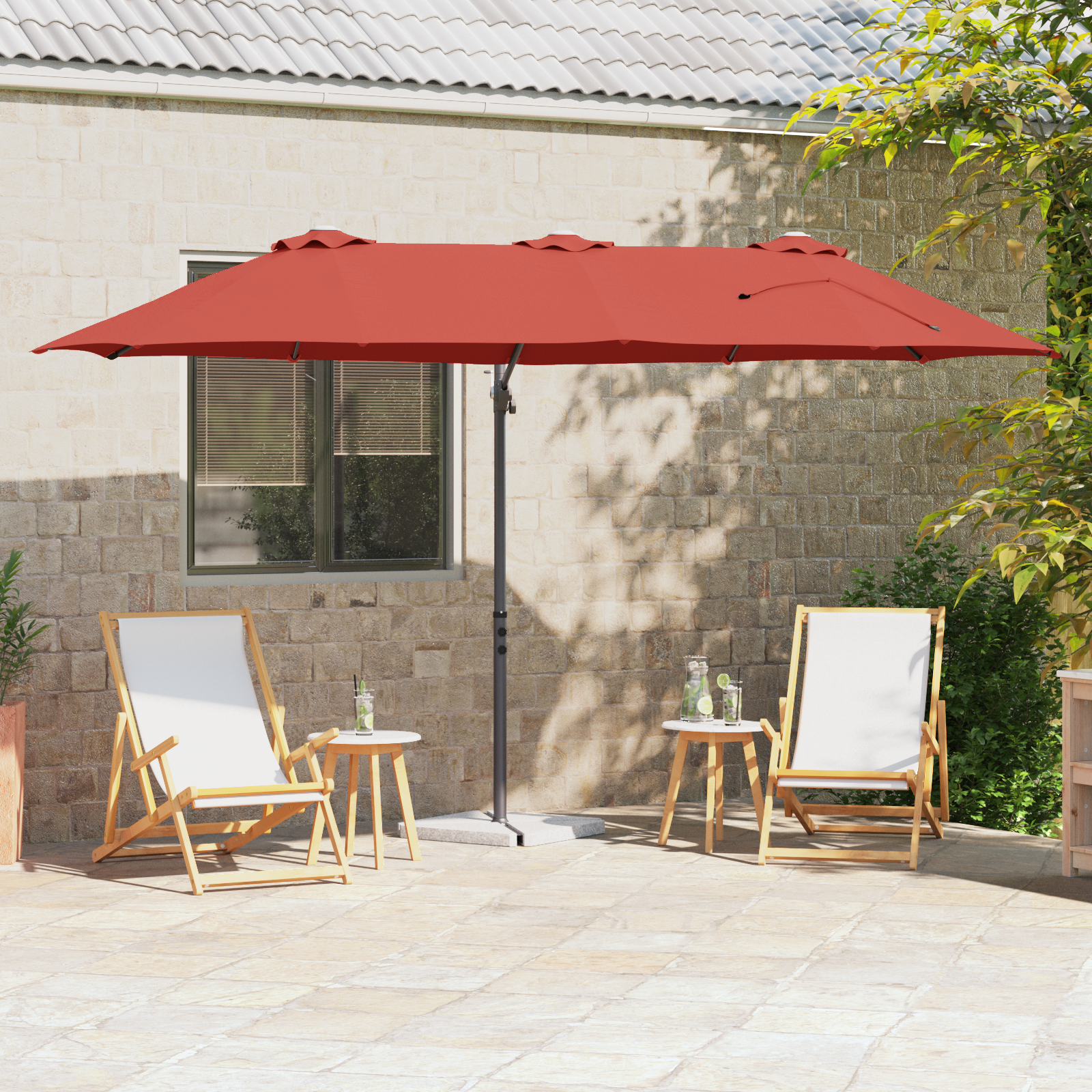 Furniture Limited - Ombrellone da Esterni con Palo in Alluminio