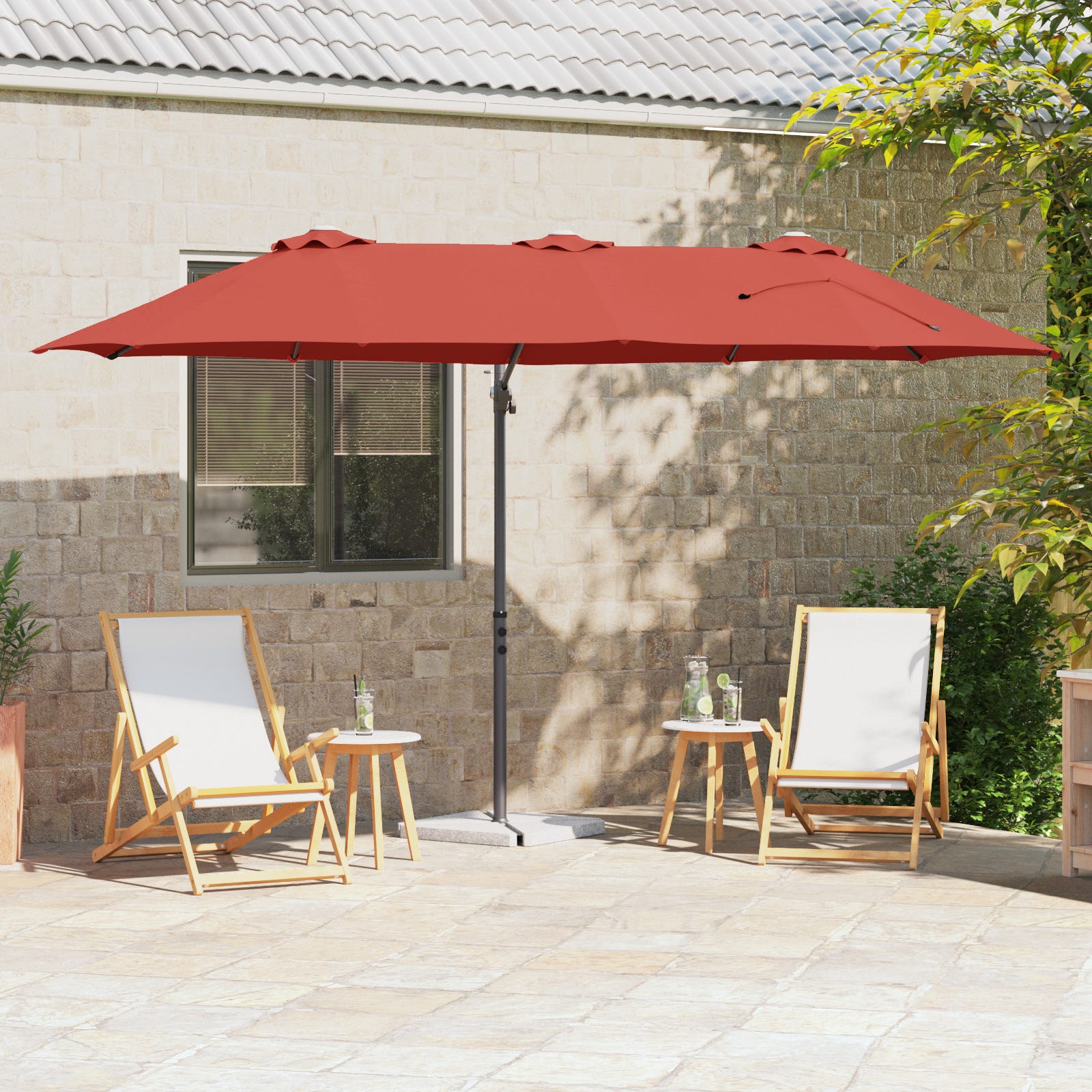 Maison Exclusive - Ombrellone da Esterni con Palo in Alluminio 500 cm Terracotta | Leroy Merlin Maison Exclusive - Ombrellone da Esterni con Palo in Alluminio 500 cm Terracotta | Leroy Merlin