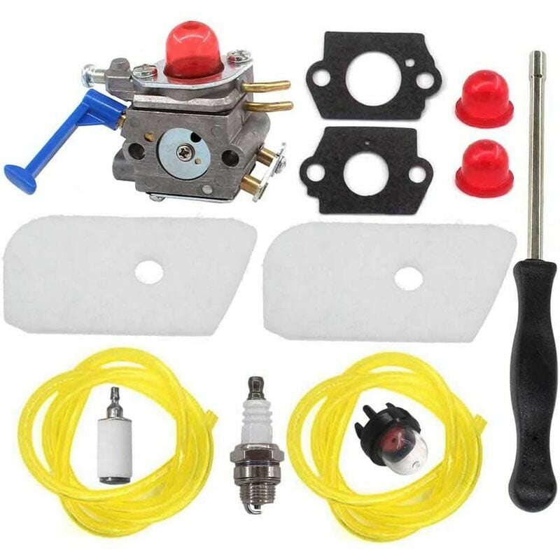 Carburateur + Filtre à Air + Pompe + Tuyau Pour Husqvarna 124L 125C 125R 128C 128L – C1Q-W40A