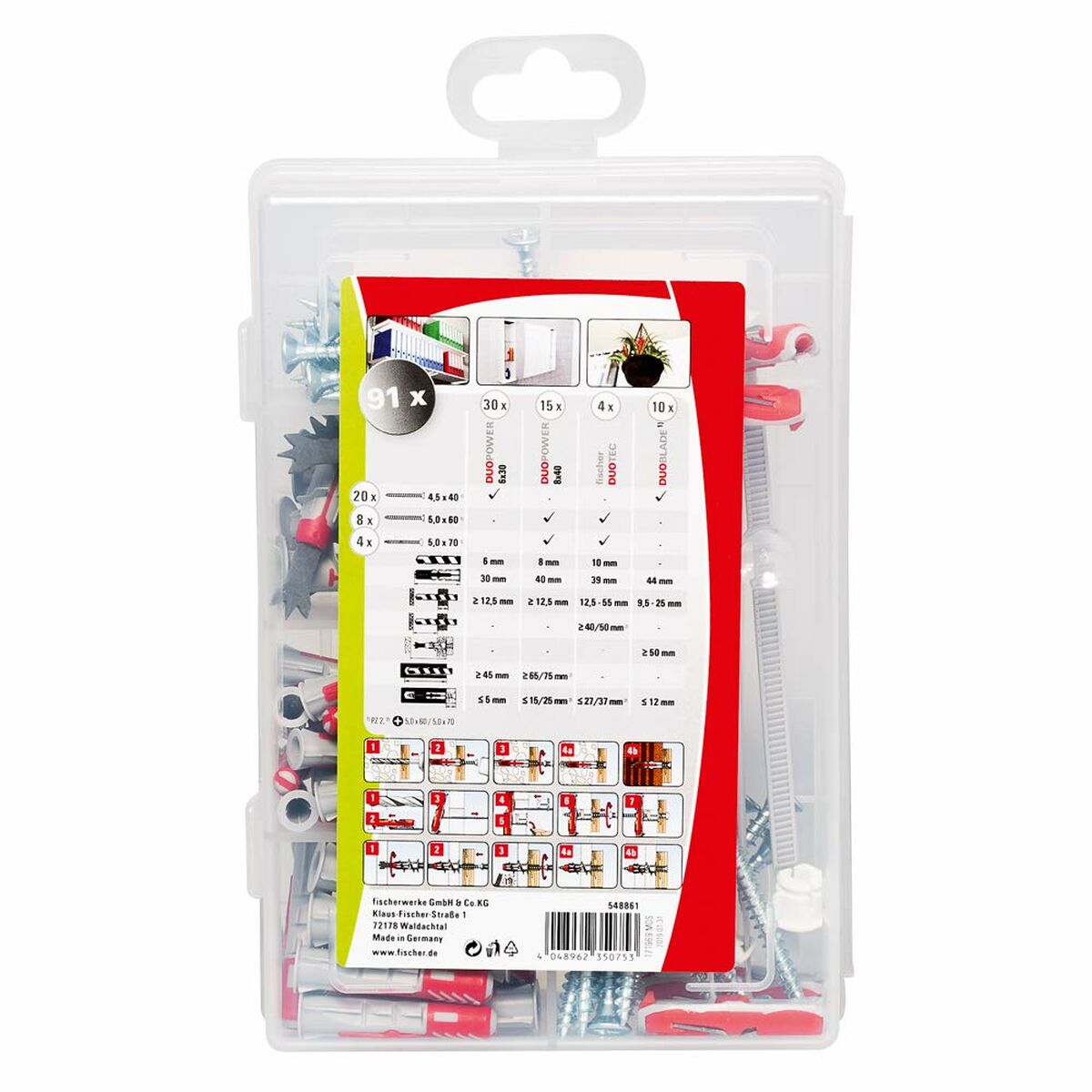 FISCHER DuoLine DP6/8, DB, custodia DT10 - 91 unità 548861 - 4