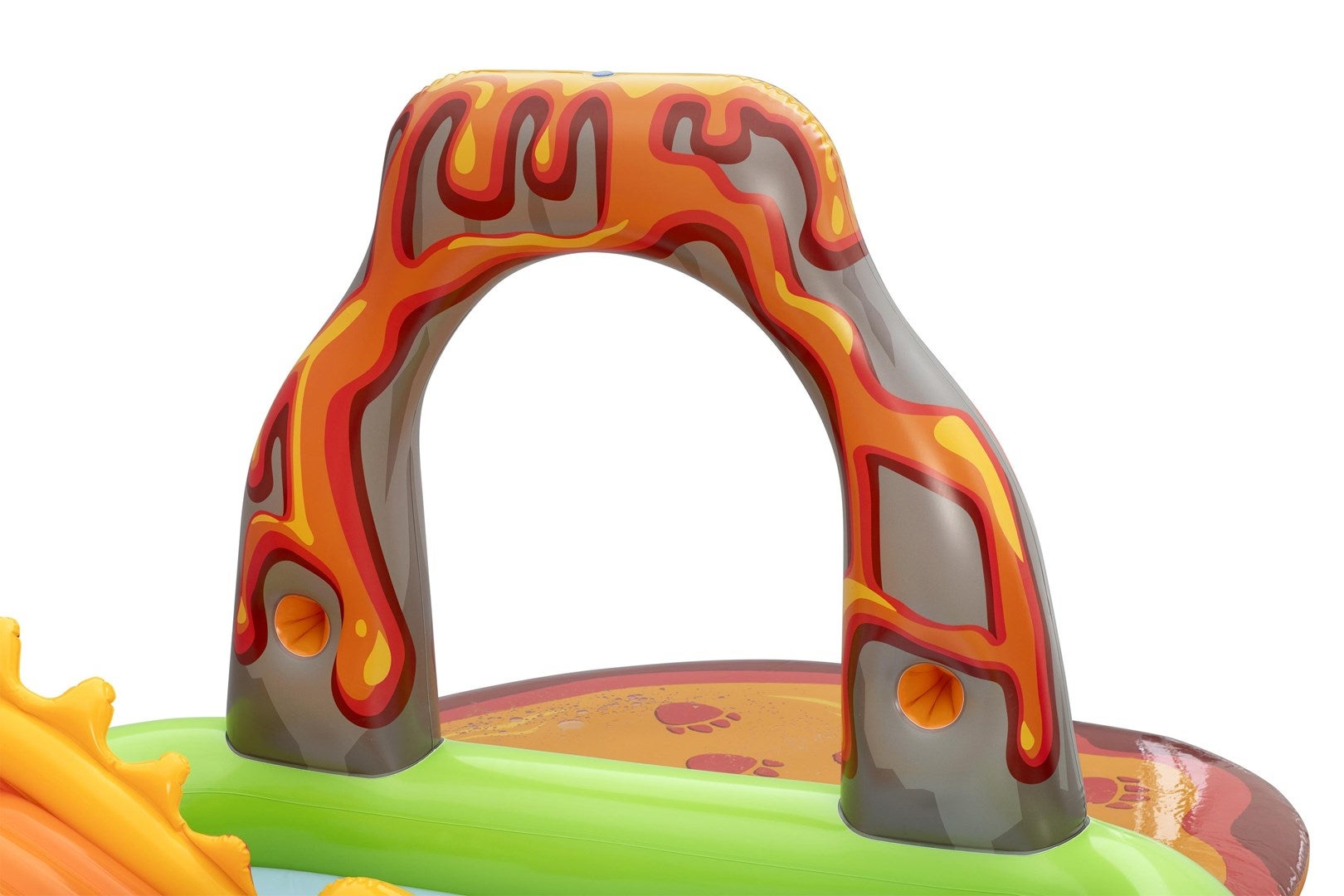Parc de Jeux Gonflable pour Enfants avec Design de Volcan et Dinosaures ...
